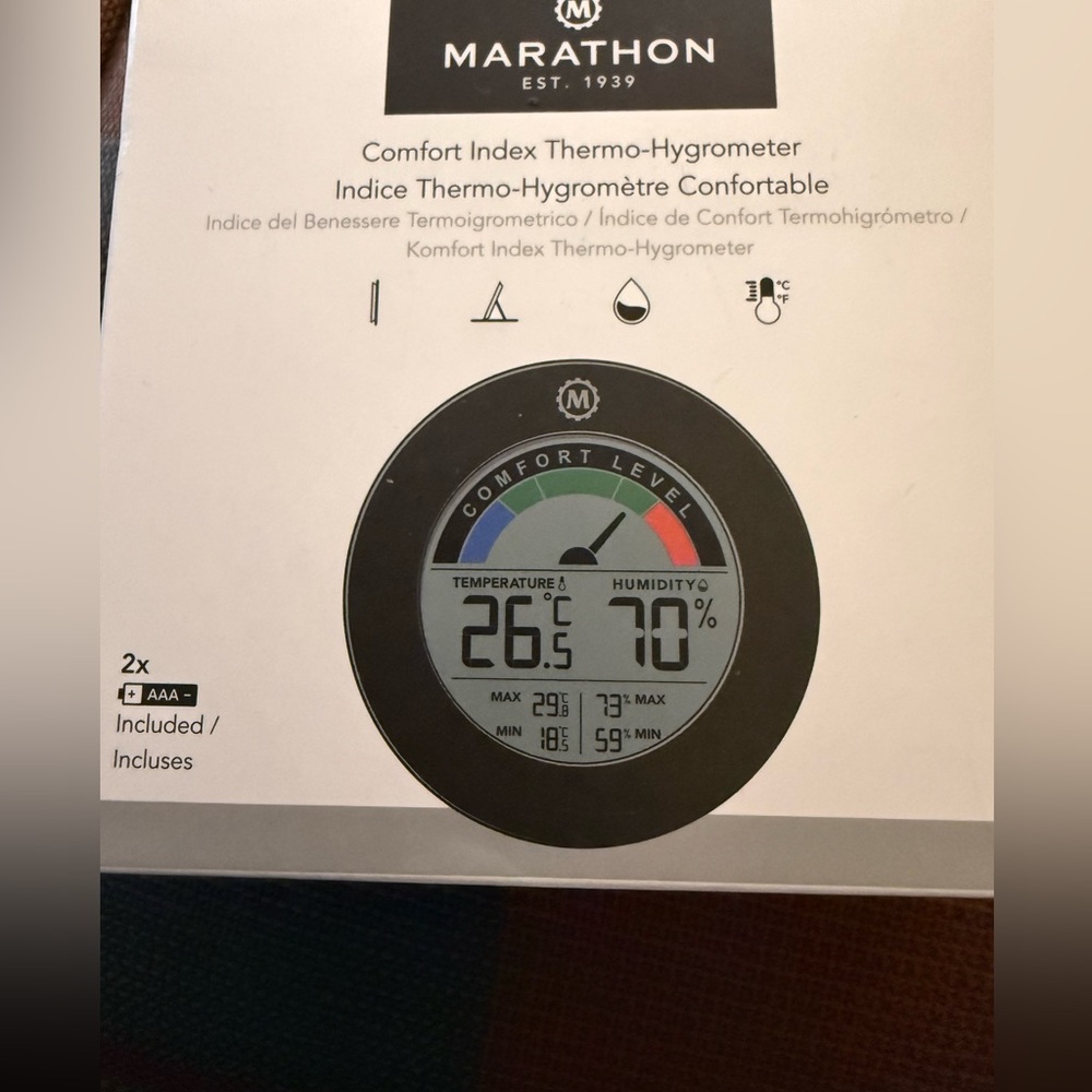 Marathon Comfort Index Thermo-Hygrometer